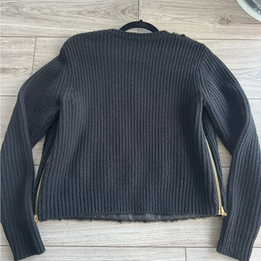 Michael Kors Faux Fur Rib Knit Sweater - Picture 7 of 7